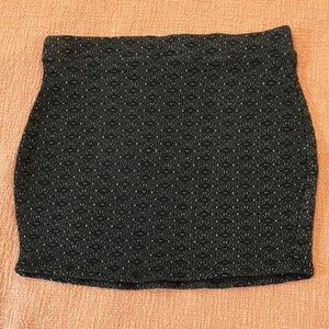 Sparkle & Fade W28 stretchy knit Black Mini Skirt